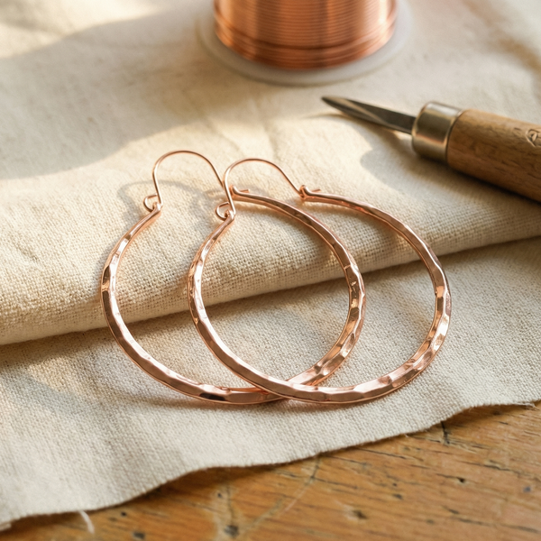 Hazel's Willow Copper Earrings