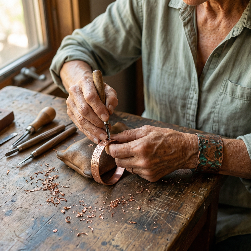 Emily's Bloom Copper Bracelet