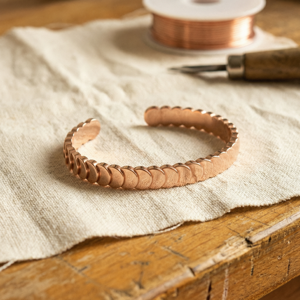 Hazel's Tide Copper Bracelet