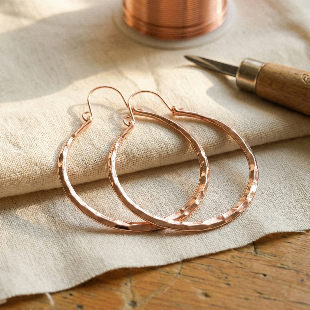 Emily's Willow Copper Earrings