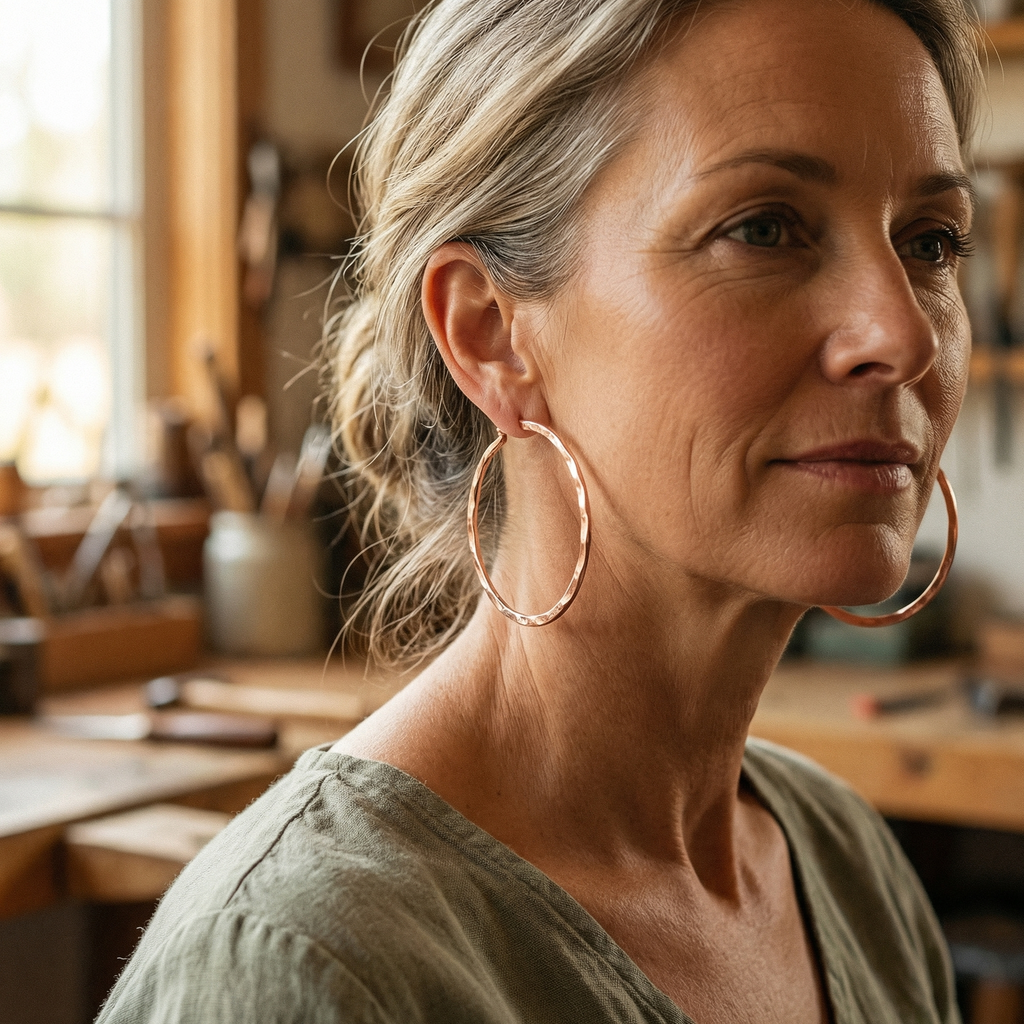 Emily's Willow Copper Earrings