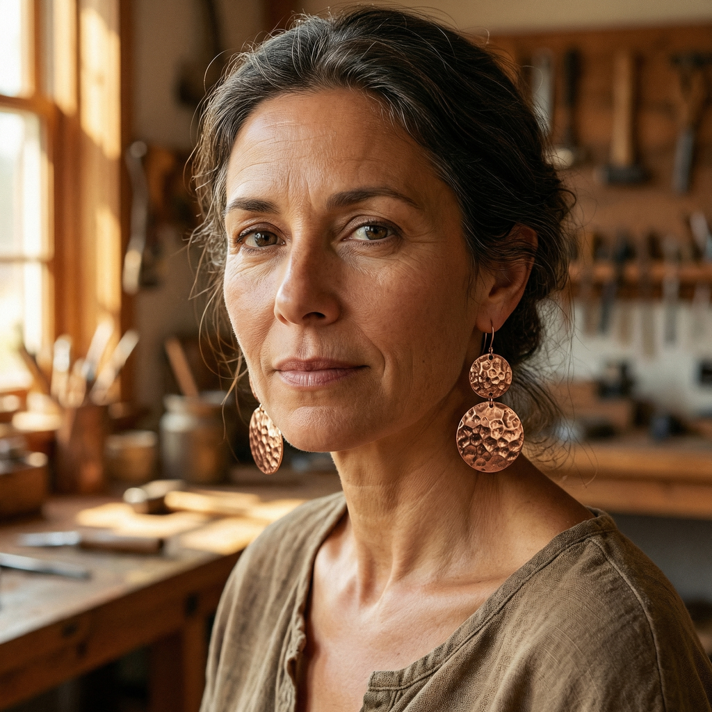 Emily's Solstice Copper Earrings