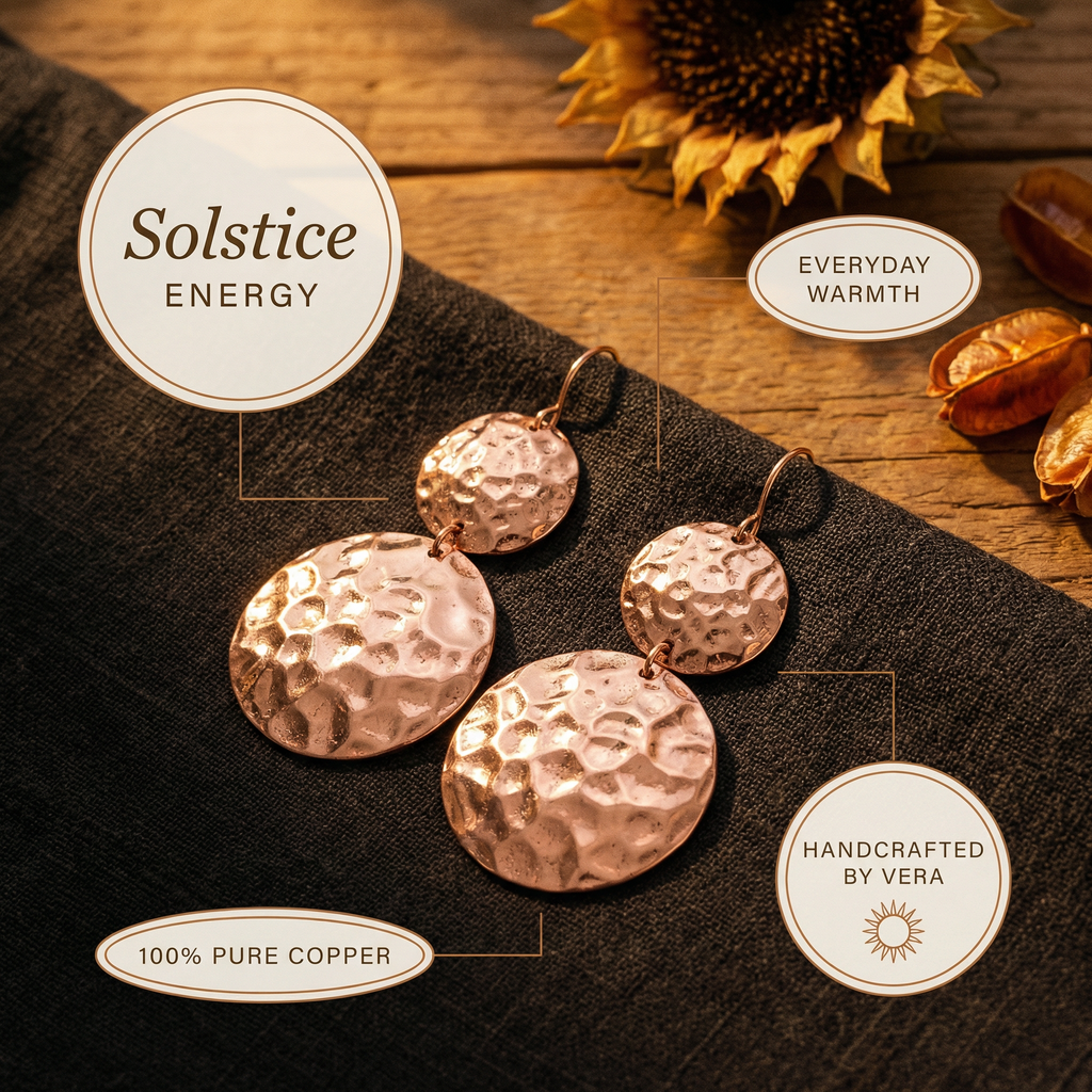 Emily's Solstice Copper Earrings