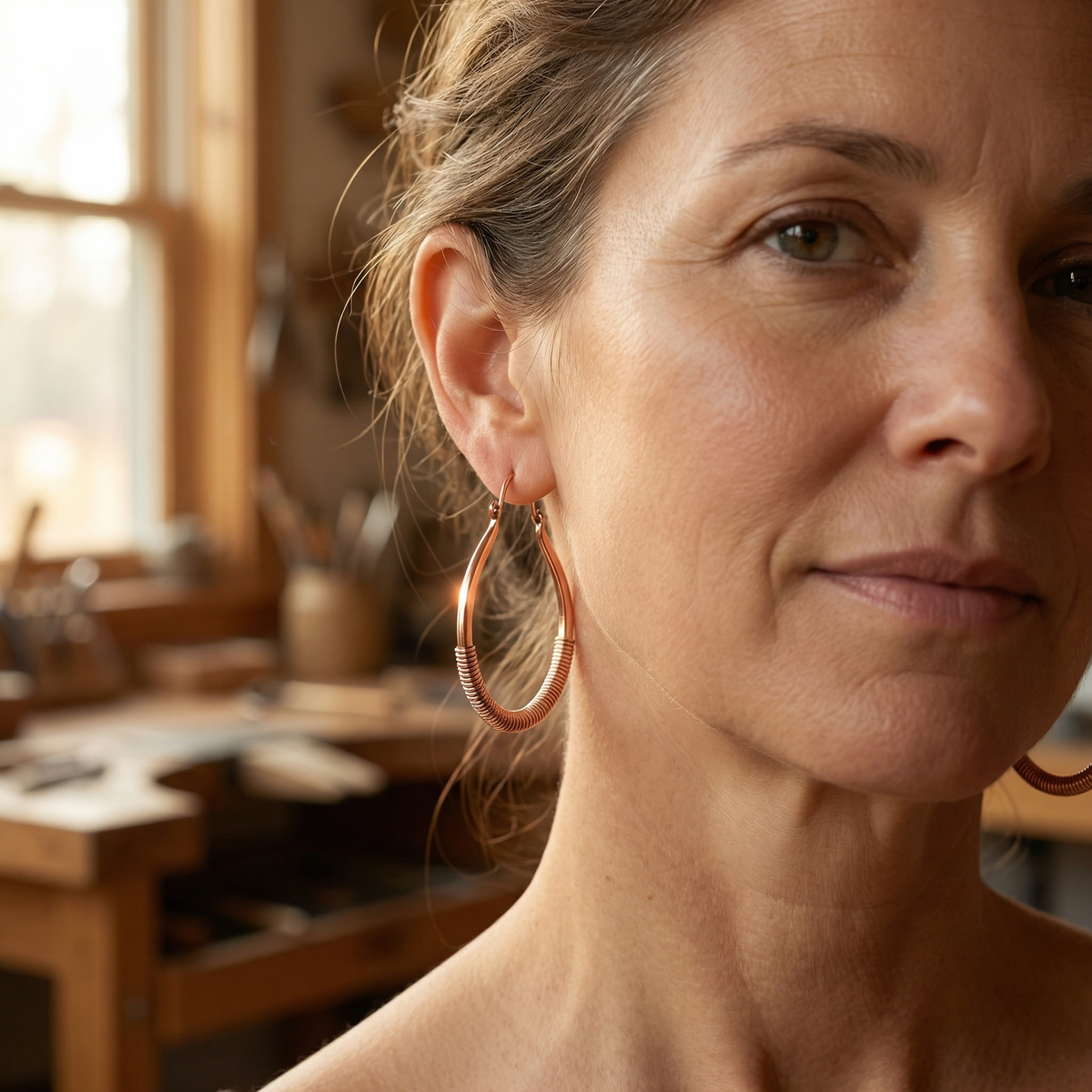 Hazel's Creek Copper Earrings
