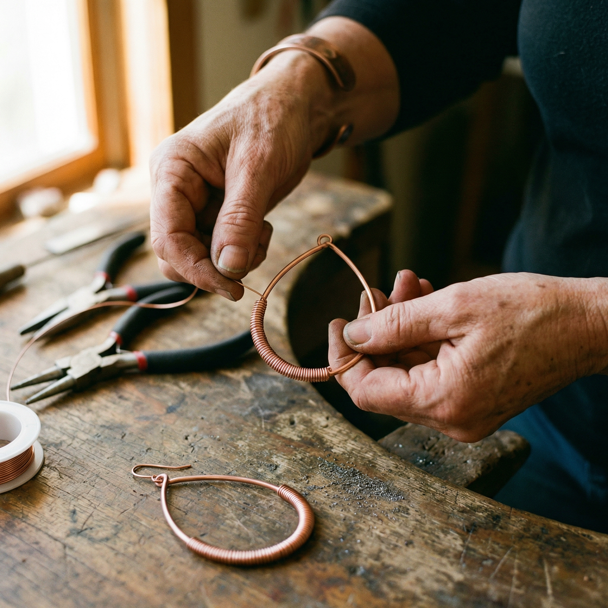 Hazel's Creek Copper Earrings