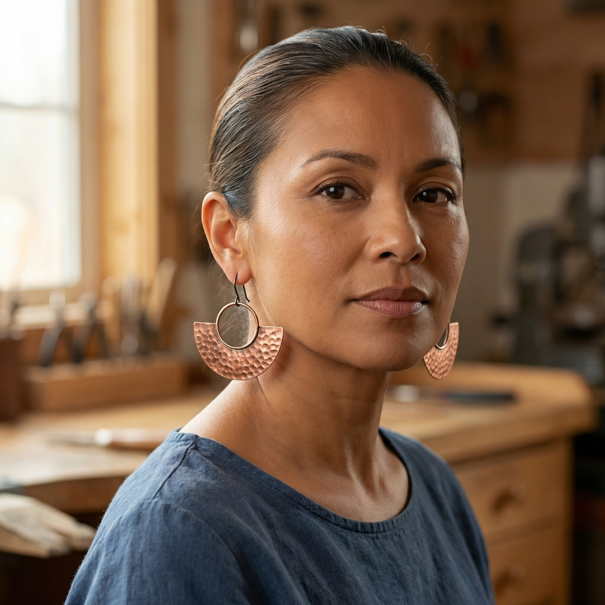 Hazel's Sol Copper Earrings