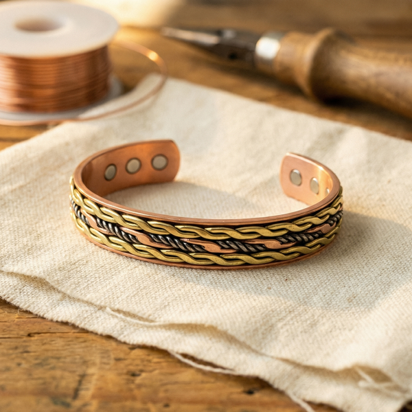 Hazel's Weave Copper Bracelet