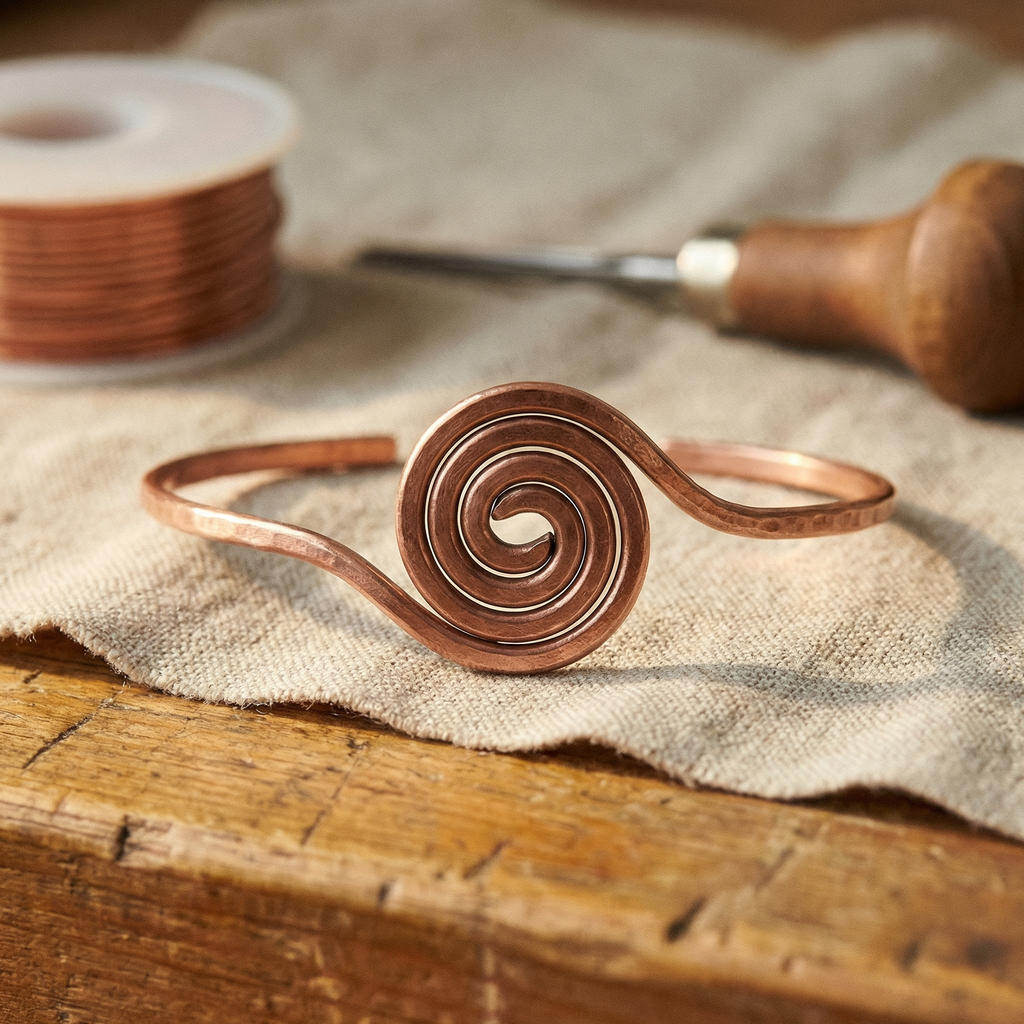 Hazel's Coil Copper Anklet