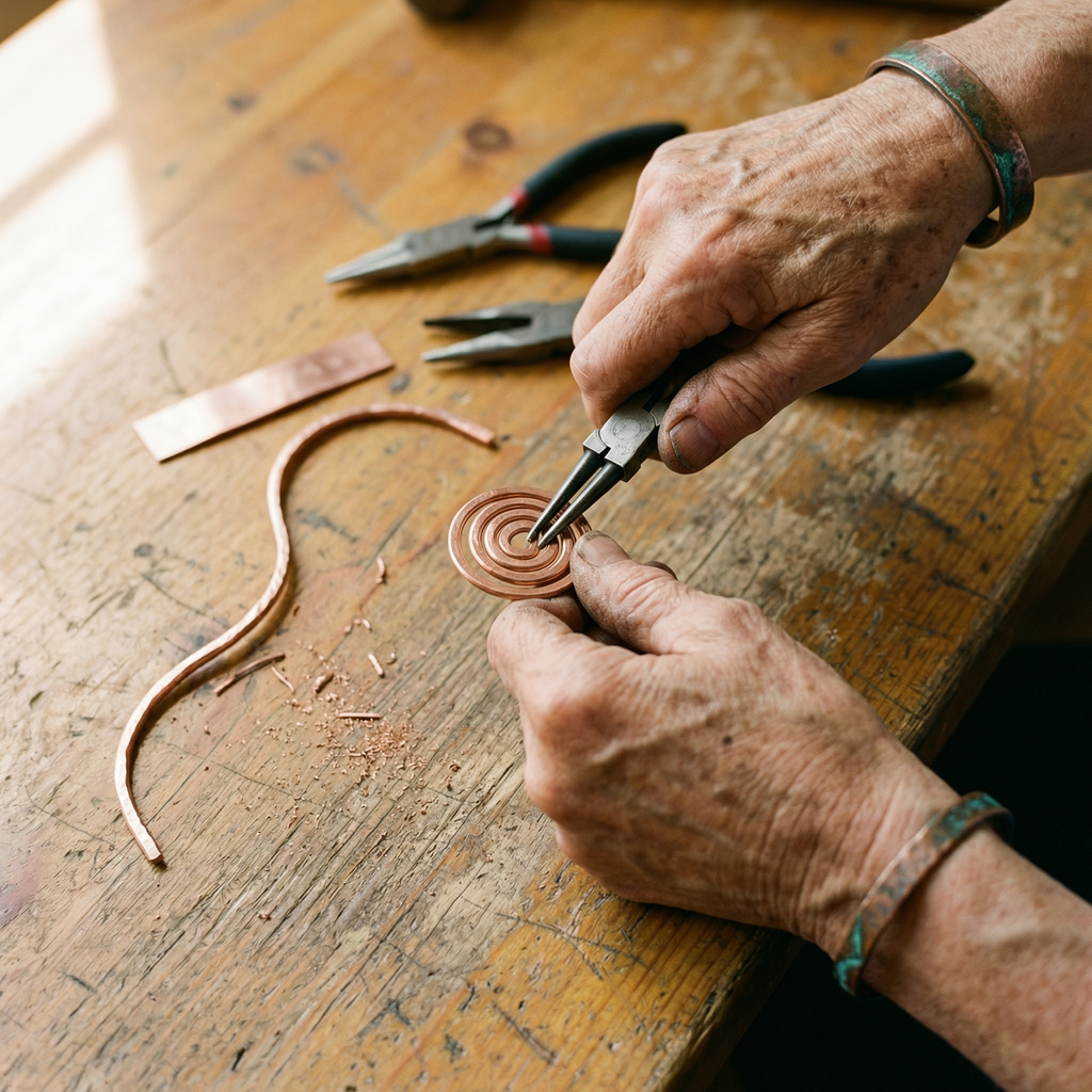 Hazel's Coil Copper Anklet