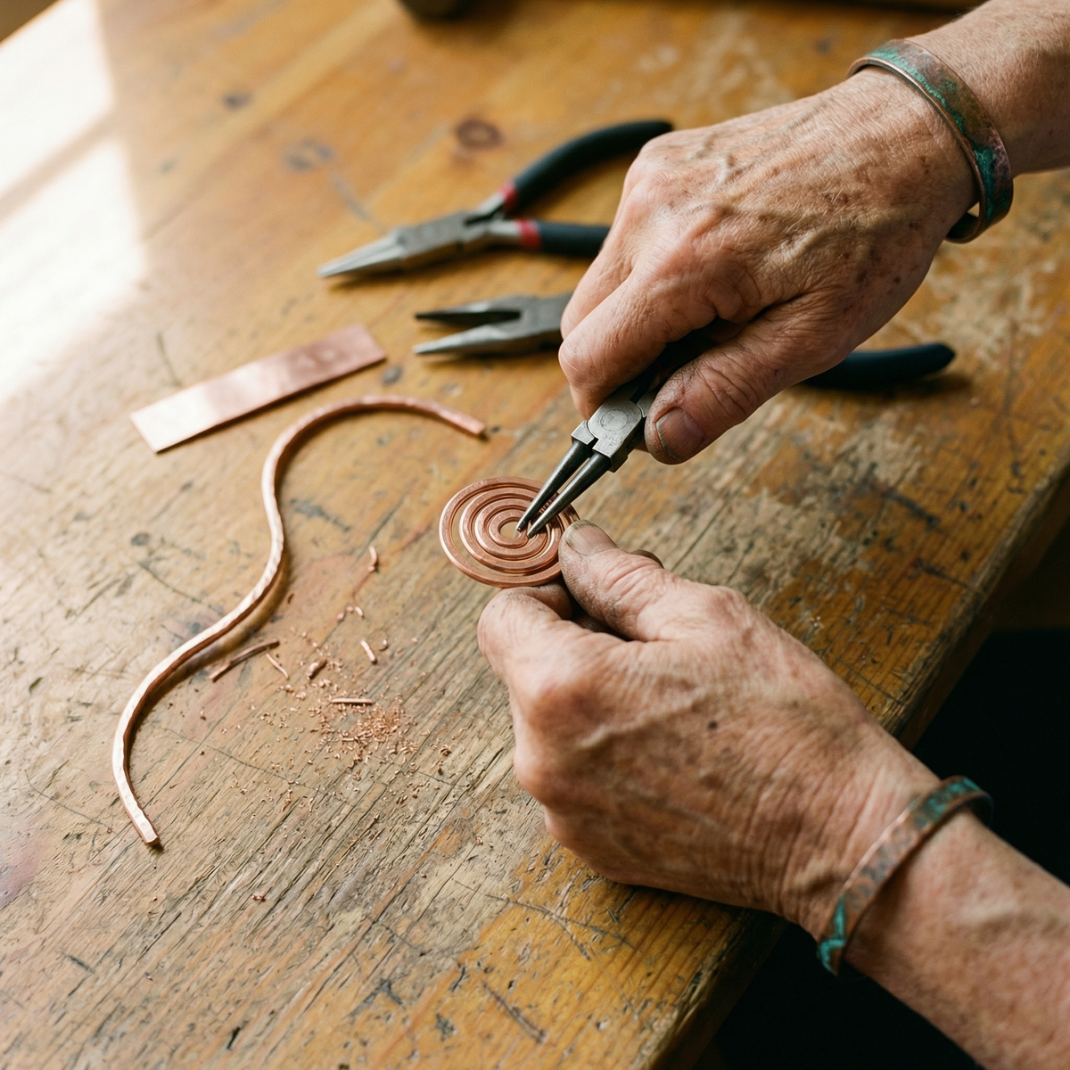 Hazel's Coil Copper Anklet