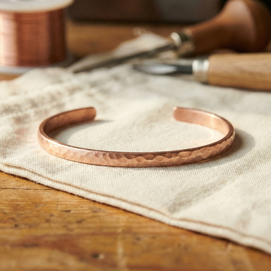 Emily's Sand Copper Anklet