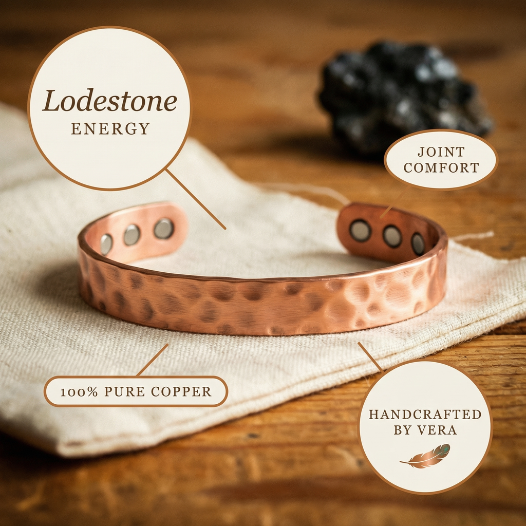 Emily's Lodestone Copper Bracelet