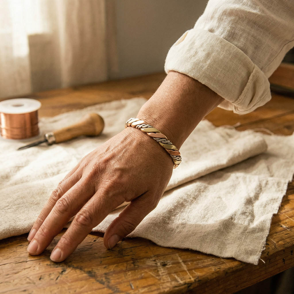 Hazel's Stone Copper Bracelet