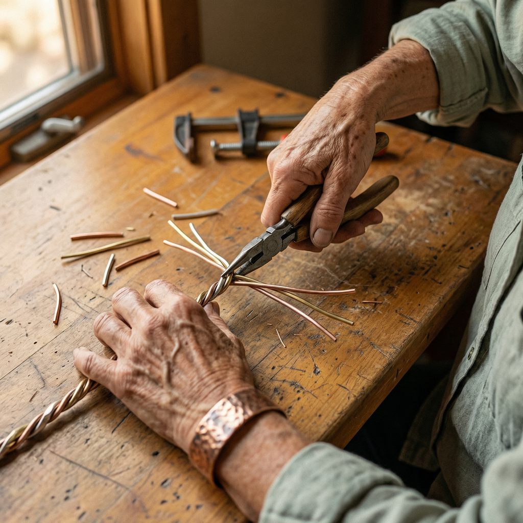 Hazel's Stone Copper Bracelet