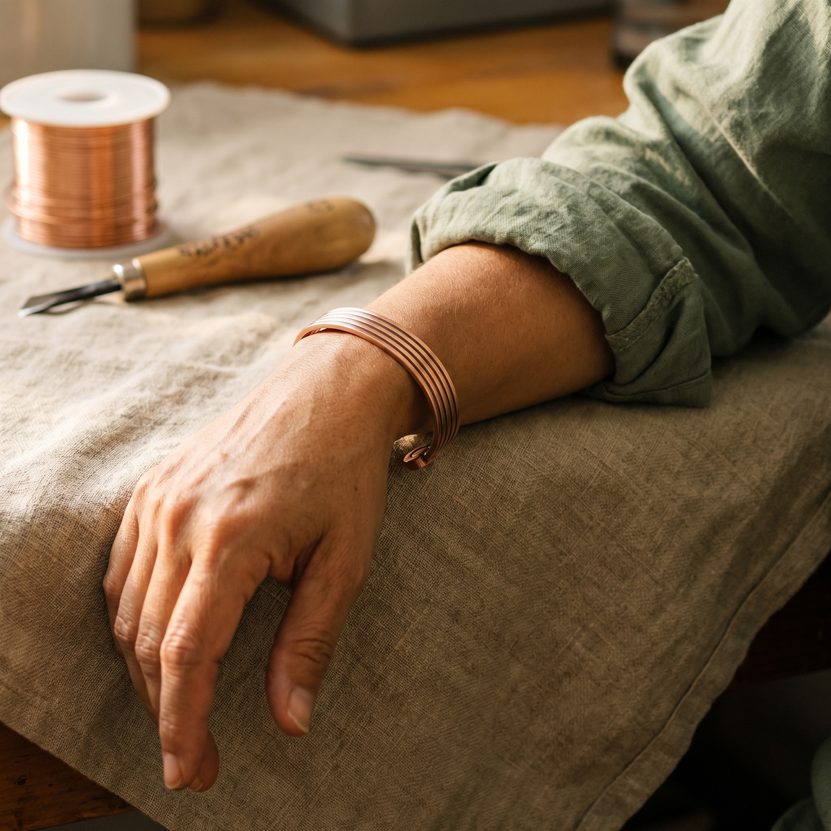 Hazel's Ridge Copper Bracelet