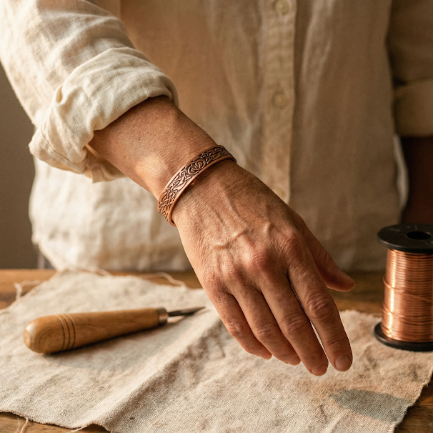 Emily's Flow Copper Bracelet