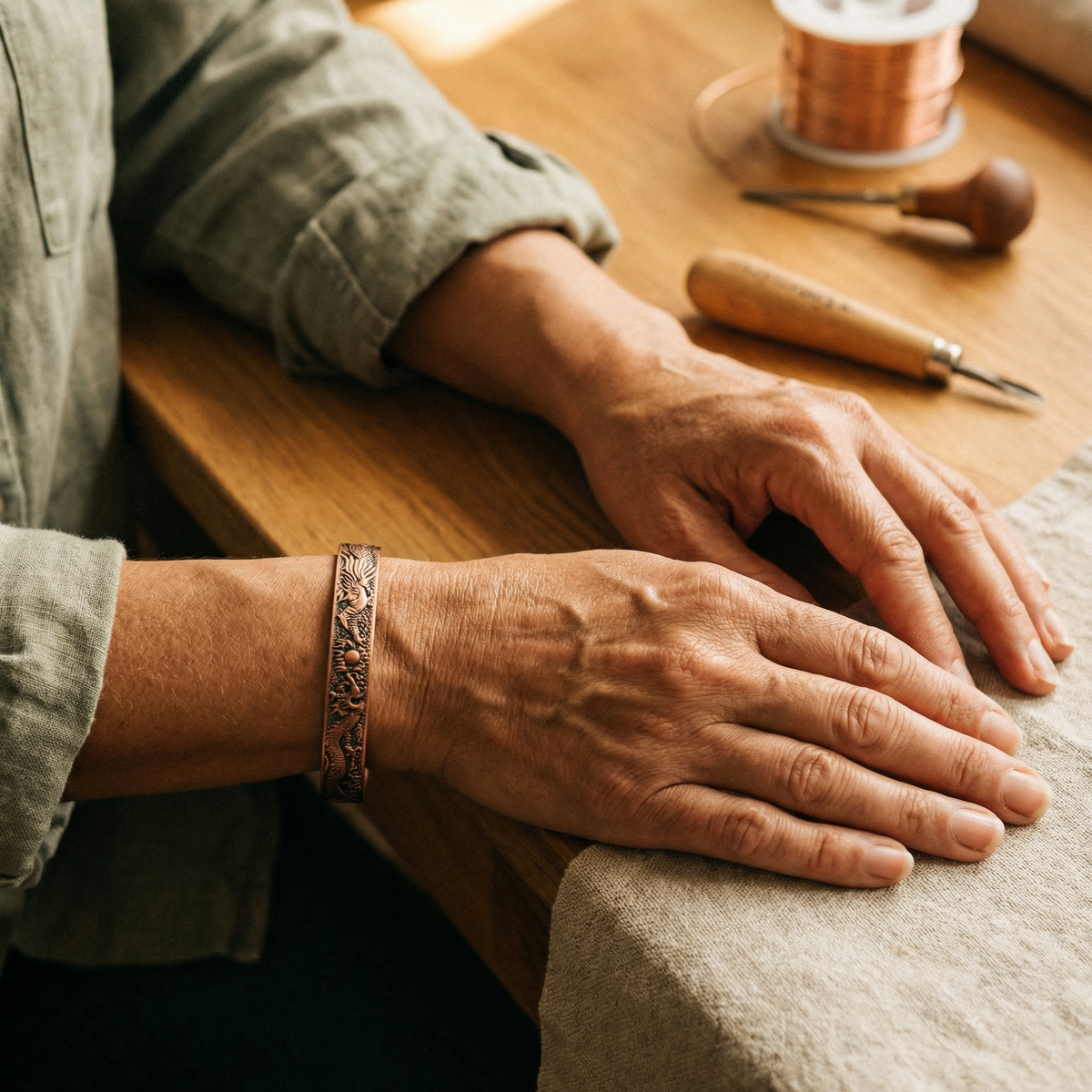 Hazel's Loam Copper Bracelet