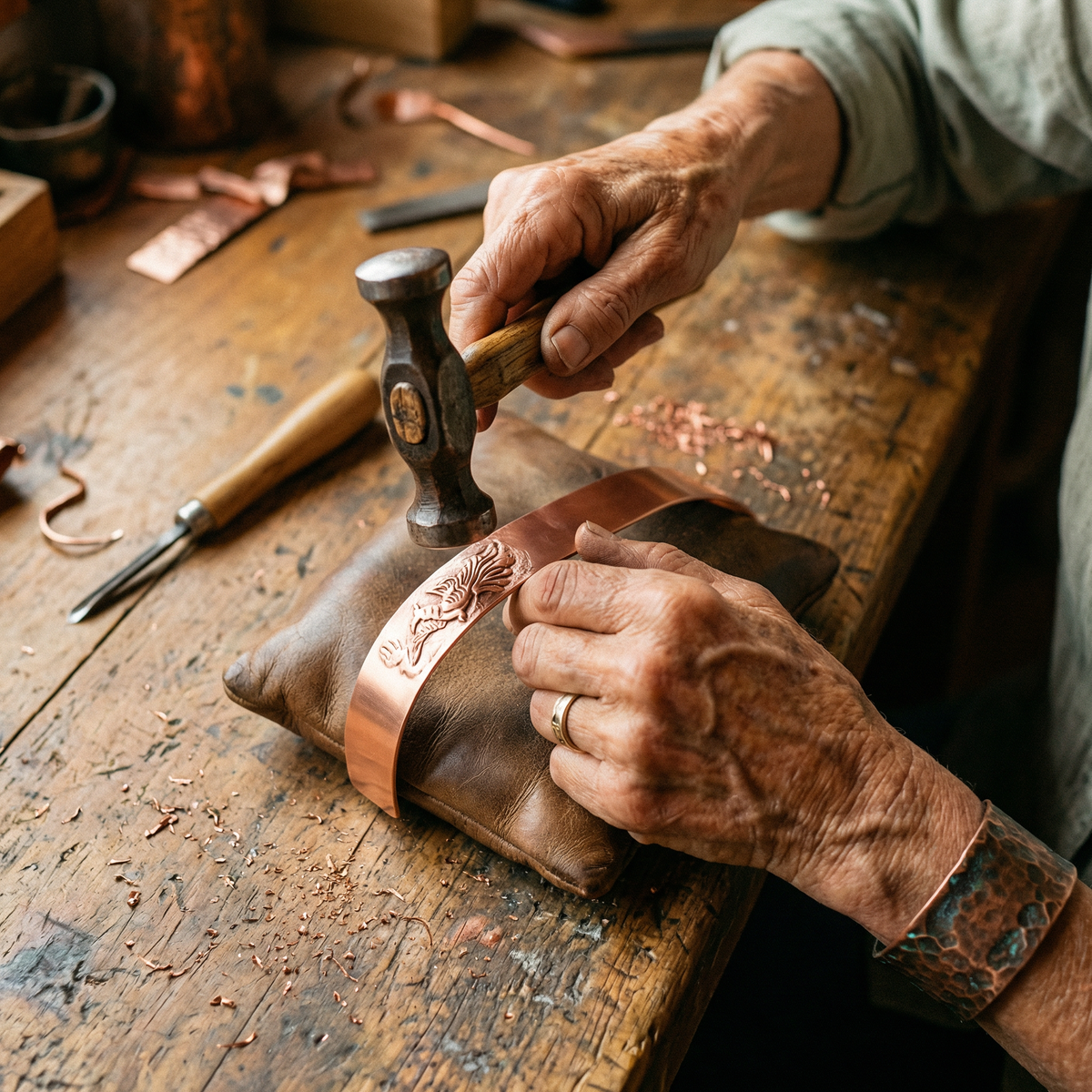 Hazel's Loam Copper Bracelet