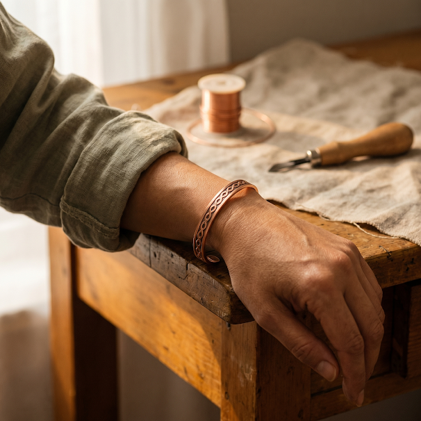 Emily's Current Copper Bracelet