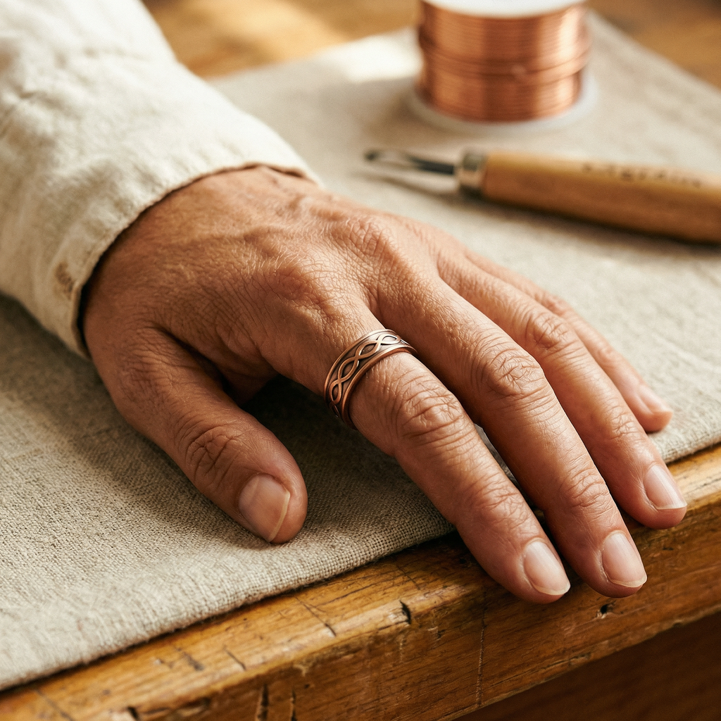 Hazel's Char Copper Ring