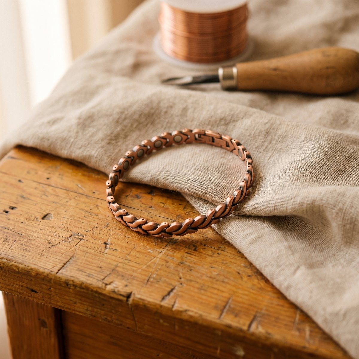 Hazel's Dune Copper Anklet