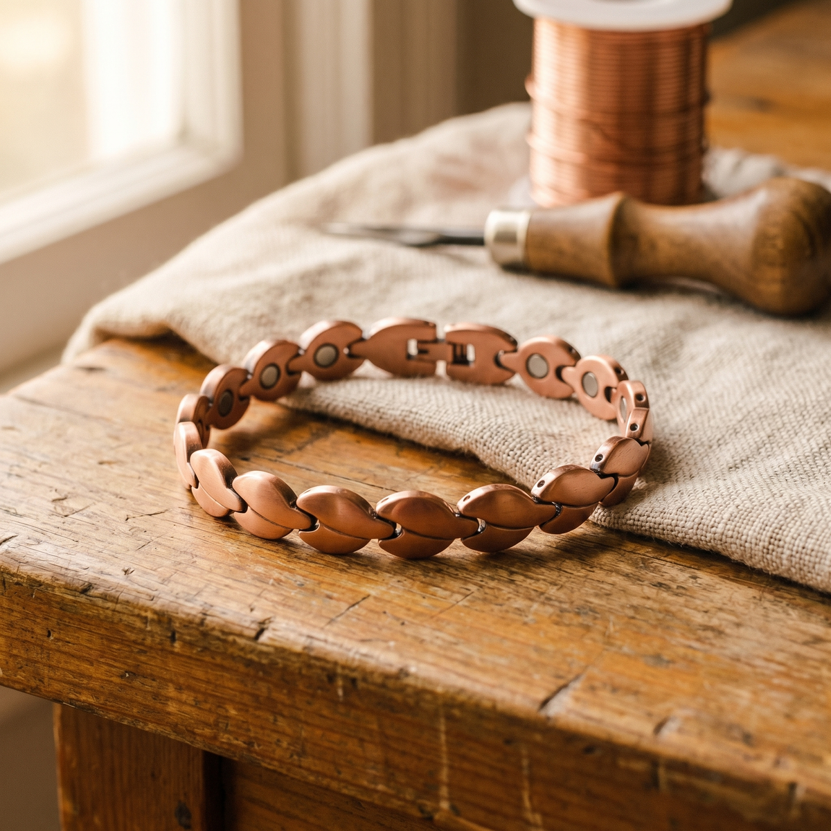 Hazel's Marsh Copper Anklet