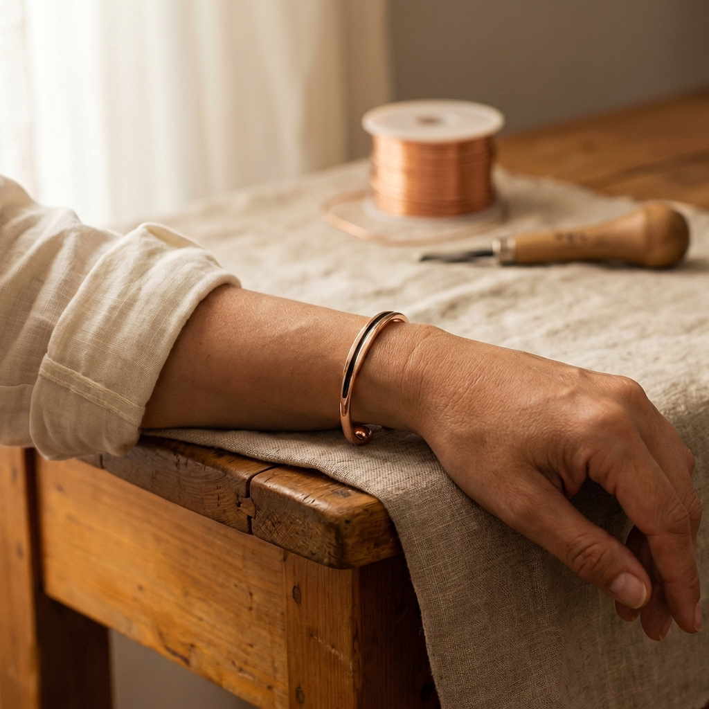 Emily's Vein Copper Bracelet