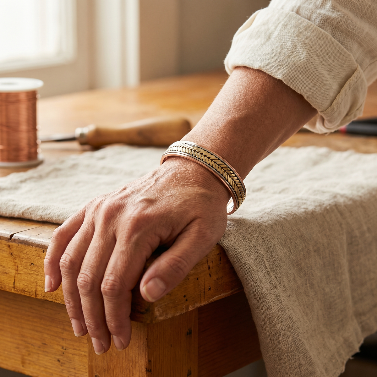 Hazel's Harvest Copper Bracelet