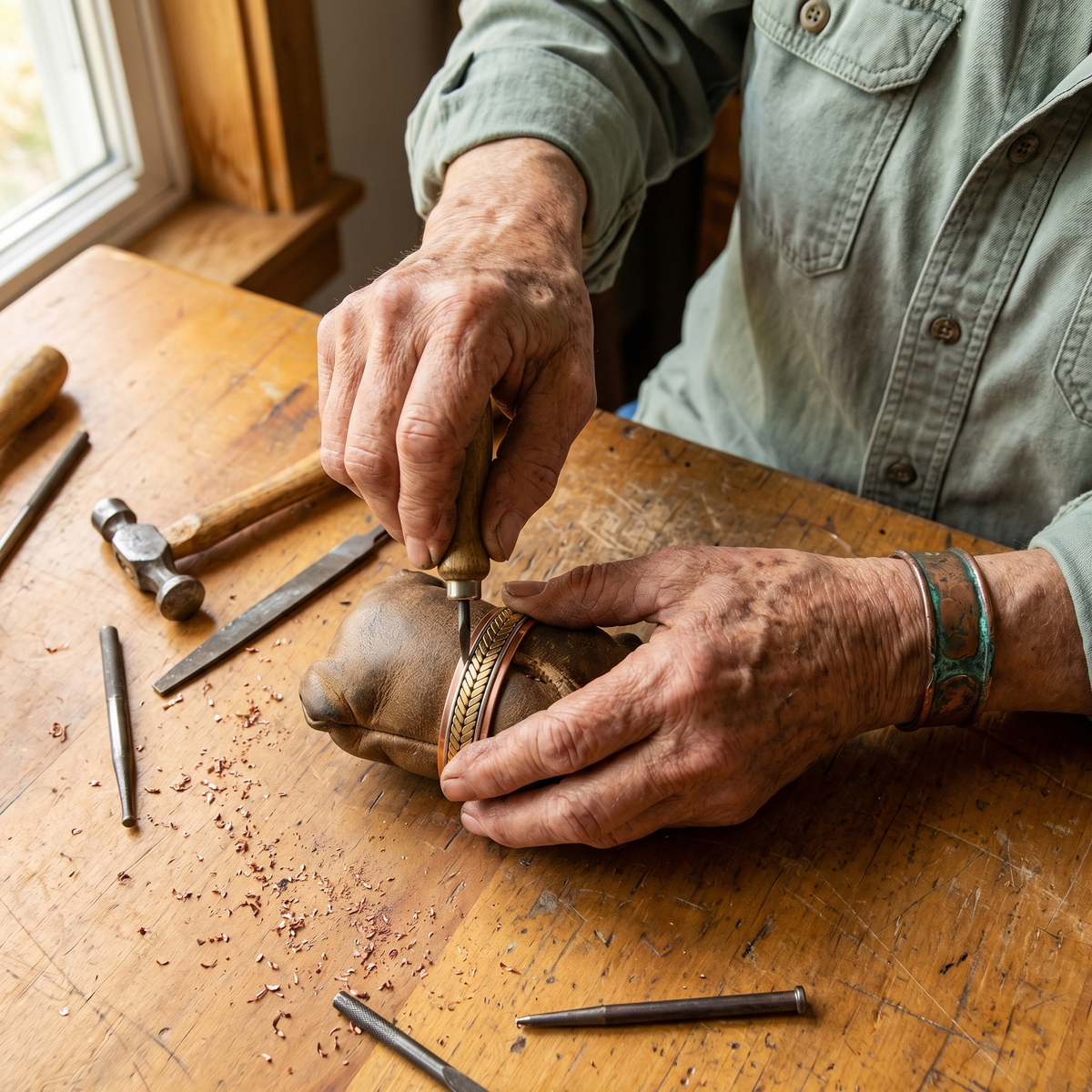 Hazel's Harvest Copper Bracelet