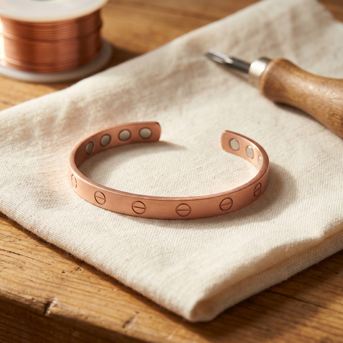 Hazel's Bolt Copper Bracelet