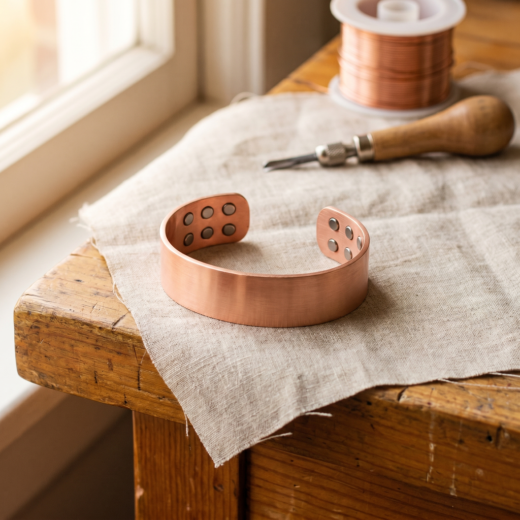Hazel's Anvil Copper Bracelet