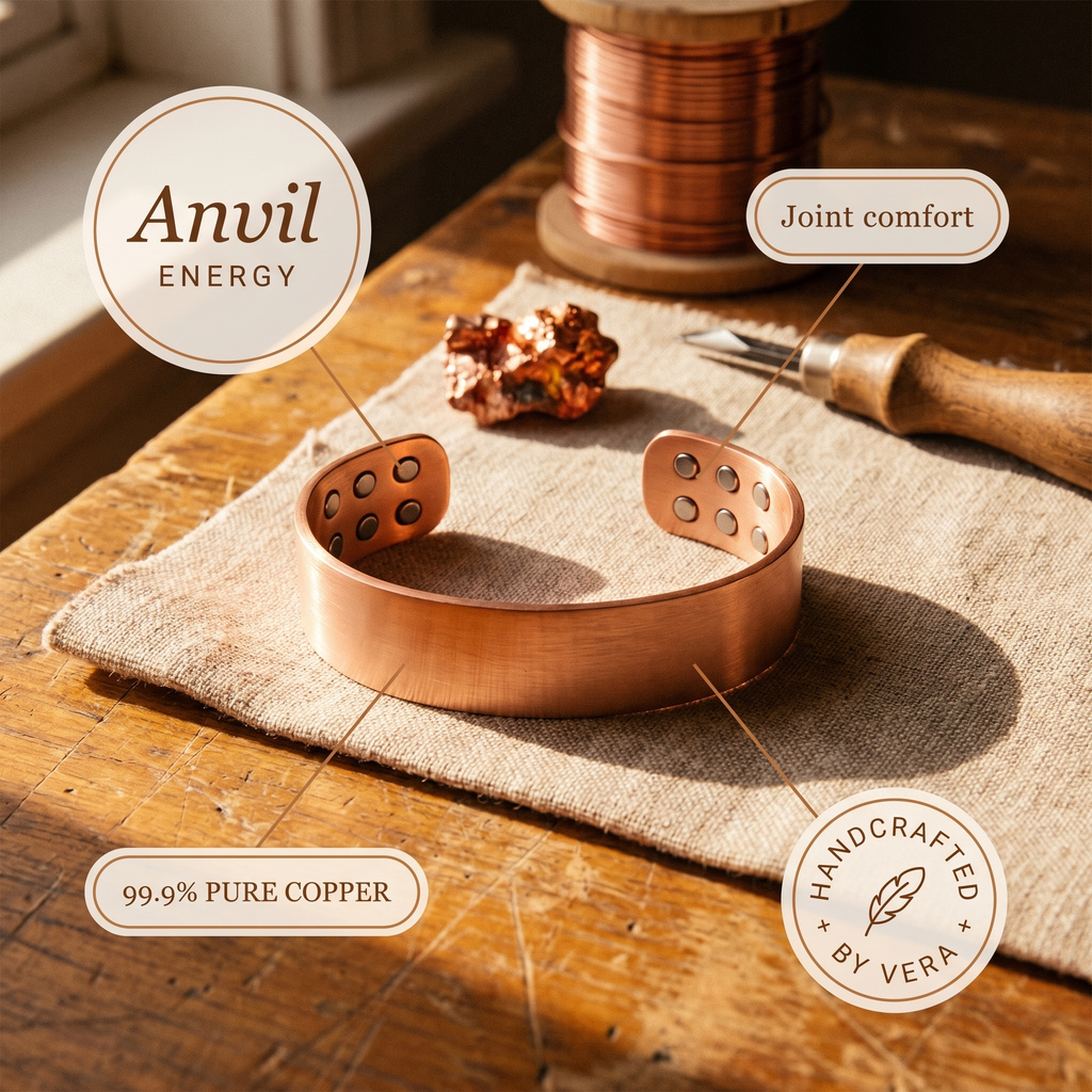 Hazel's Anvil Copper Bracelet