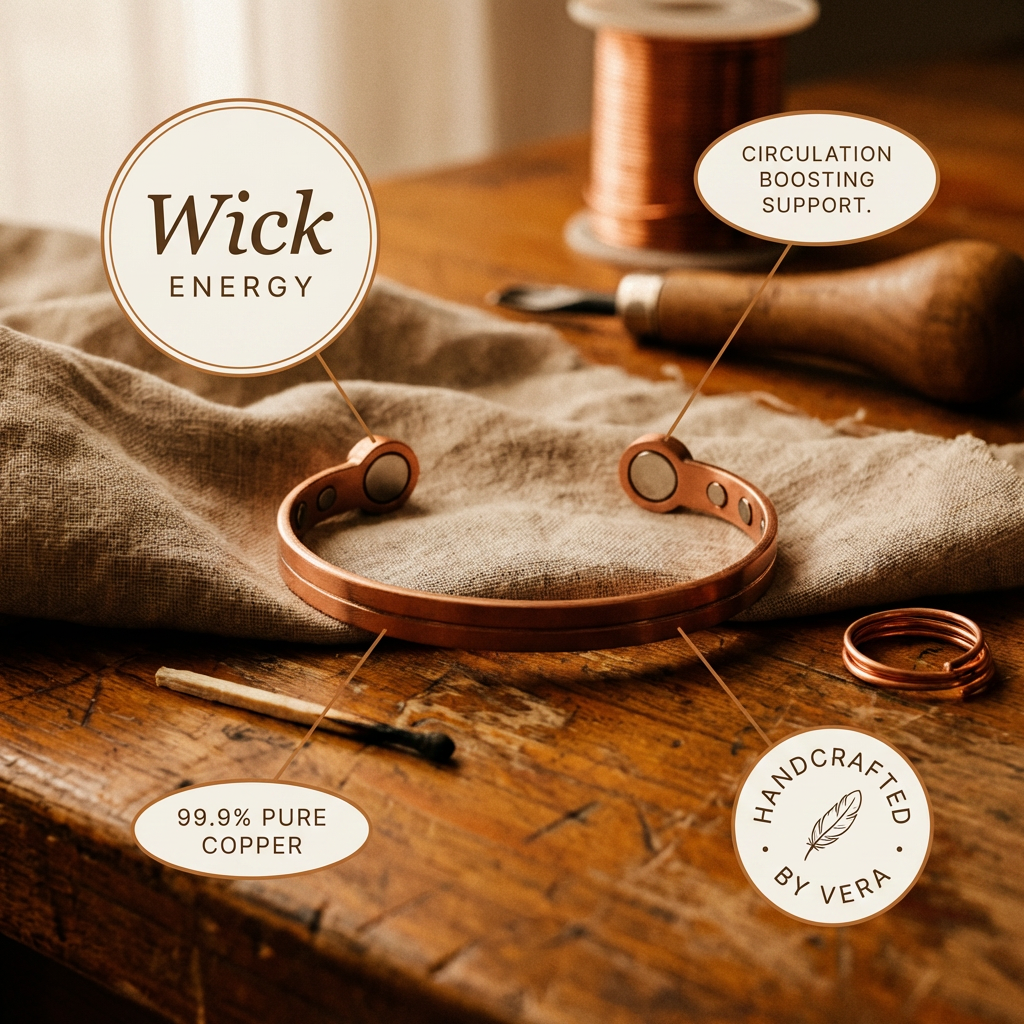 Hazel's Wick Copper Bracelet