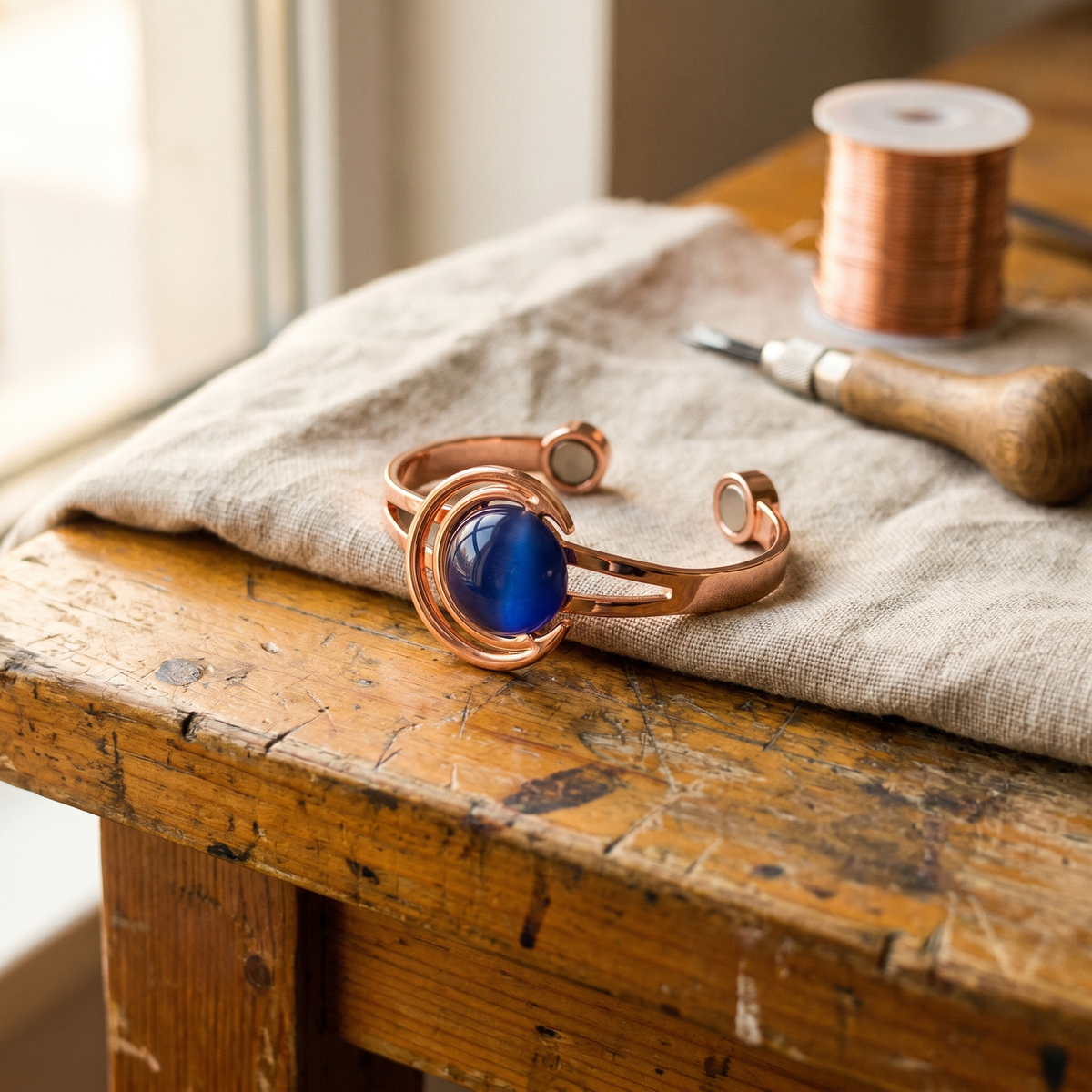 Hazel's Sphere Copper Bracelet