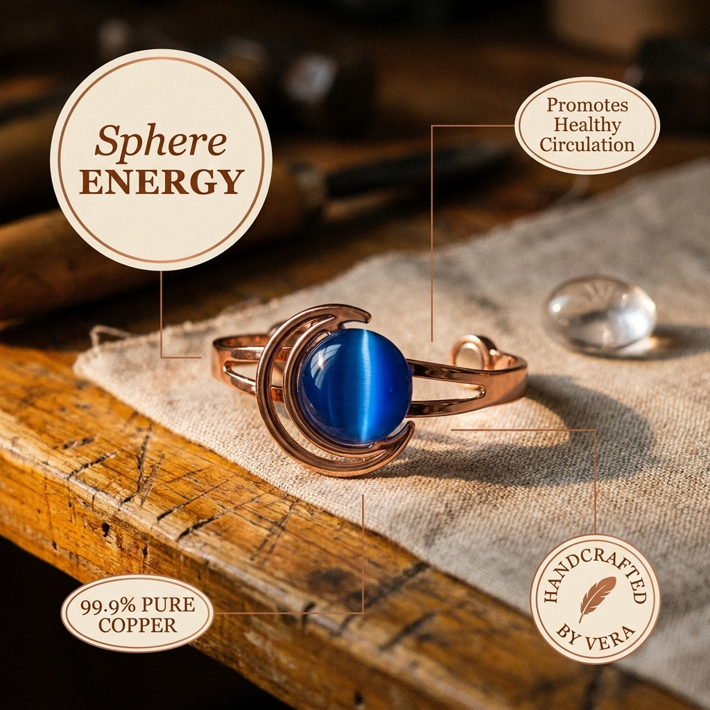 Hazel's Sphere Copper Bracelet