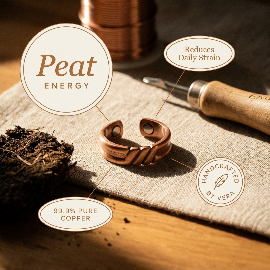 Emily's Peat Copper Ring