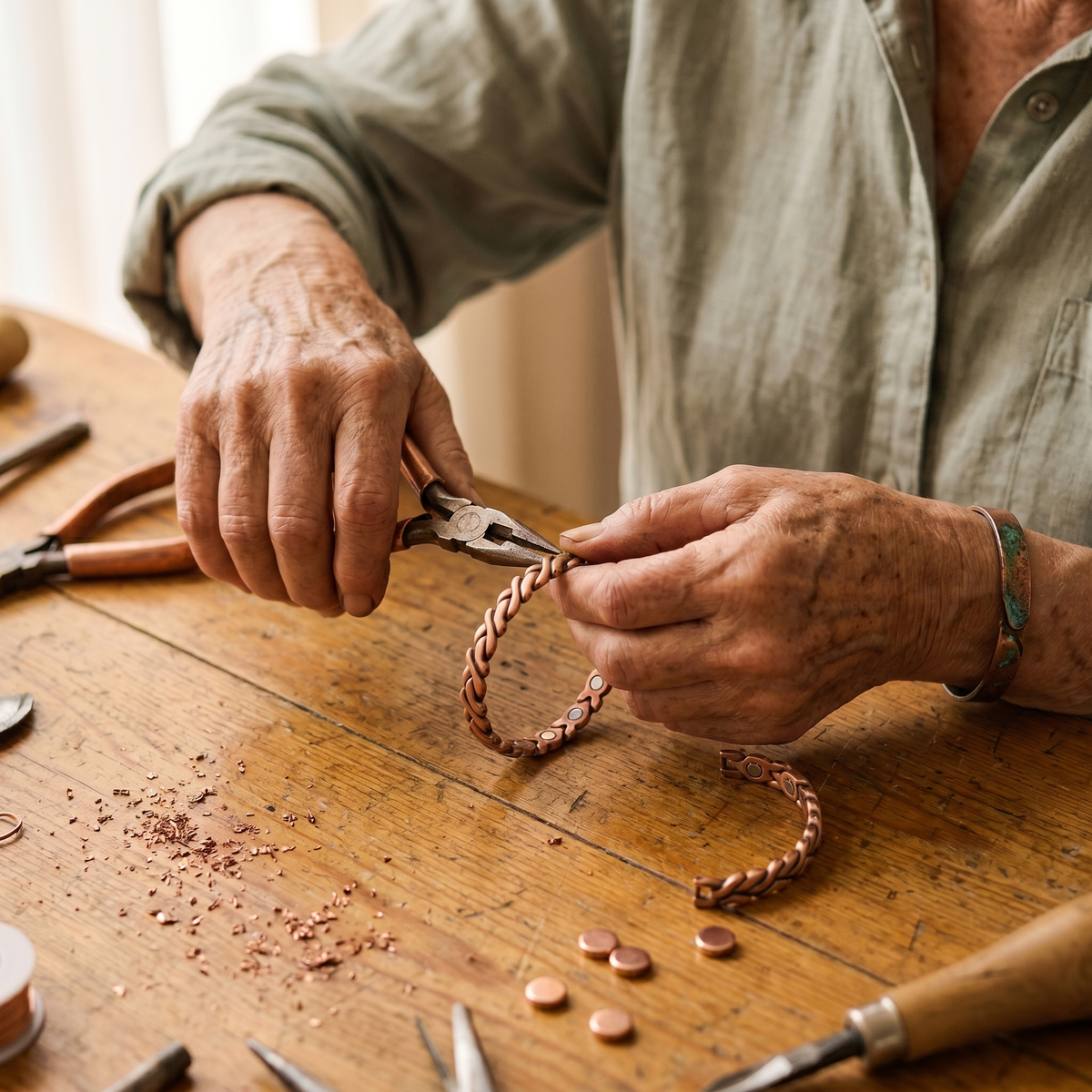 Hazel's Dune Copper Anklet