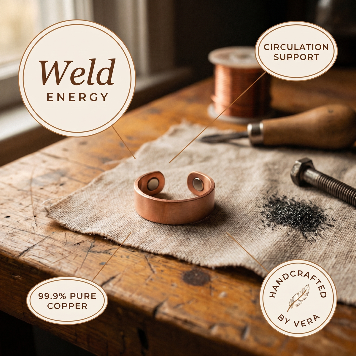 Hazel's Weld Copper Ring