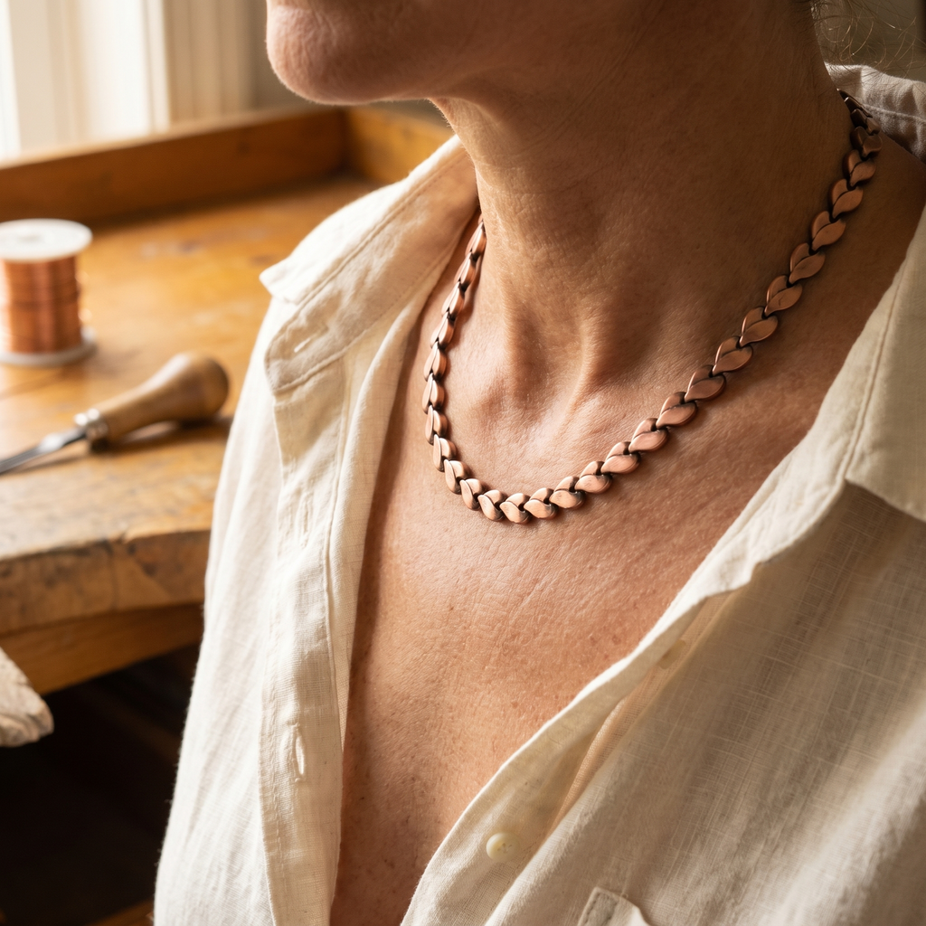 Hazel's Briar Copper Necklace