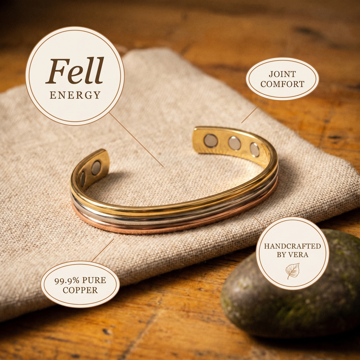 Hazel's Fell Copper Bracelet