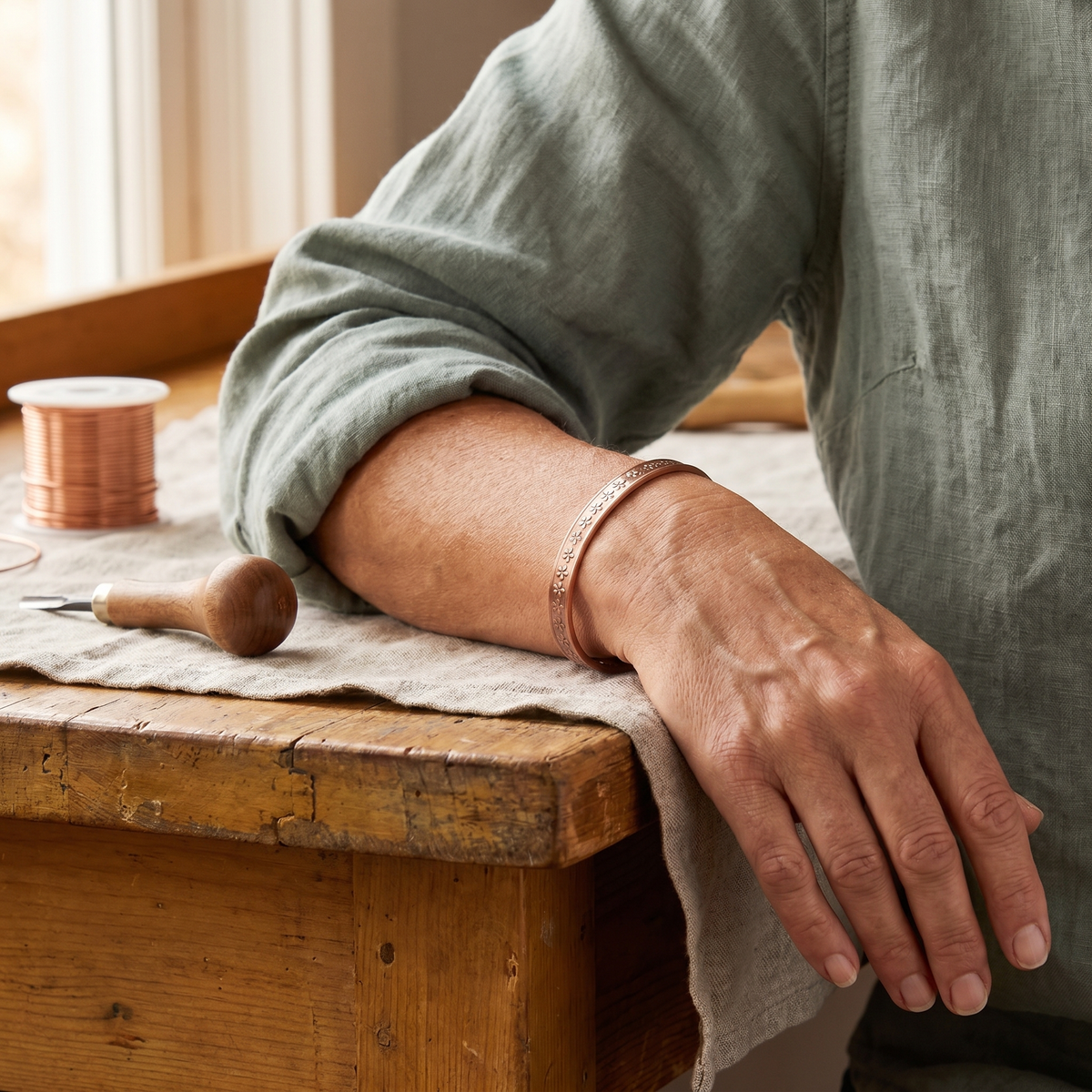 Hazel's Loch Copper Bracelet