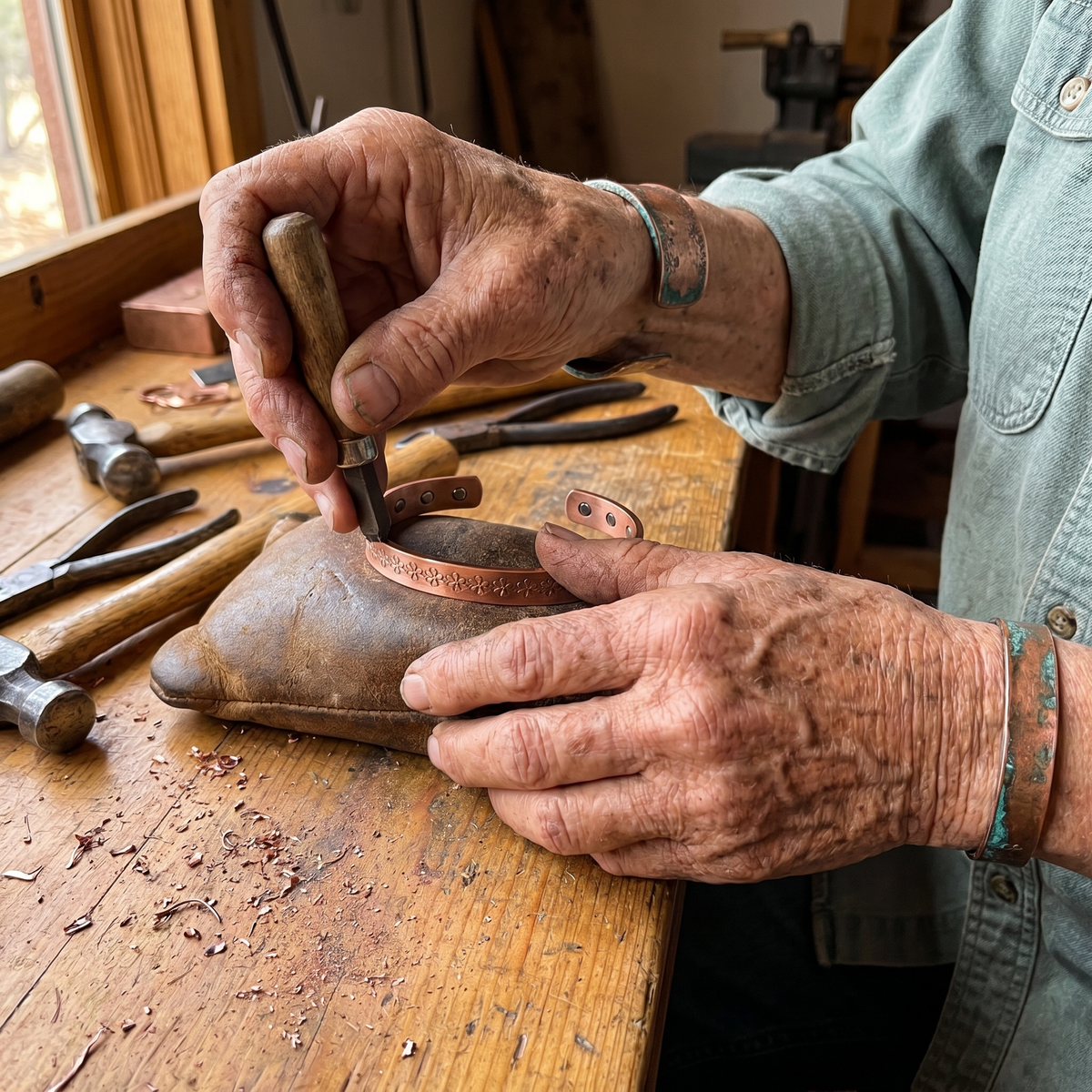 Hazel's Loch Copper Bracelet