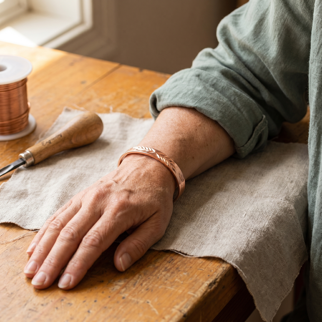 Hazel's Lunar Copper Bracelet