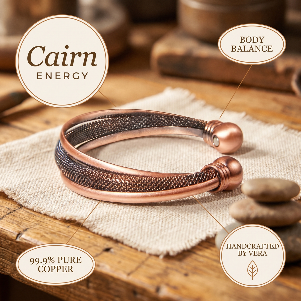 Hazel's Cairn Copper Bracelet