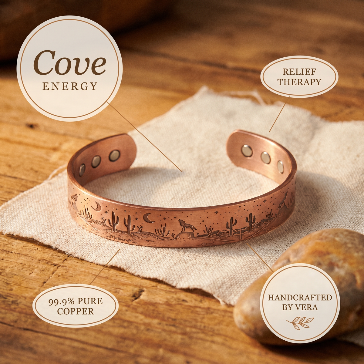 Hazel's Cove Copper Bracelet