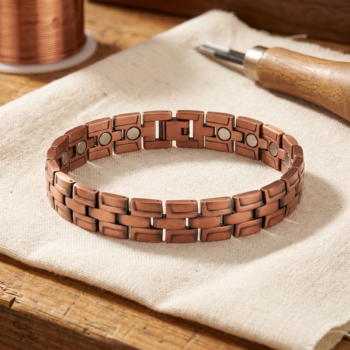 Hazel's Gorse Men's Copper Bracelet