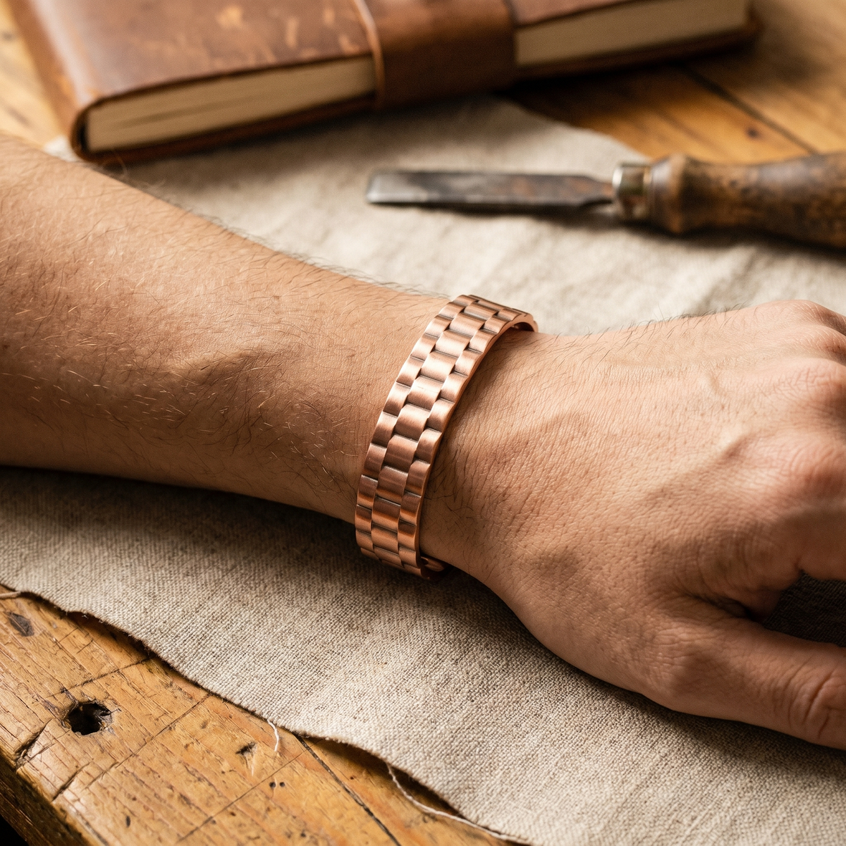 Hazel's Ore Men's Copper Bracelet