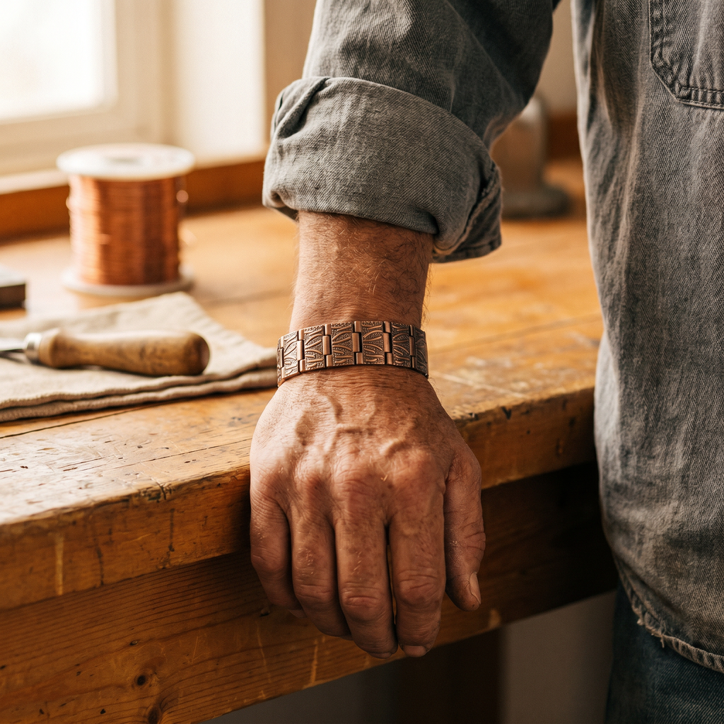 Hazel's Grit Men's Copper Bracelet