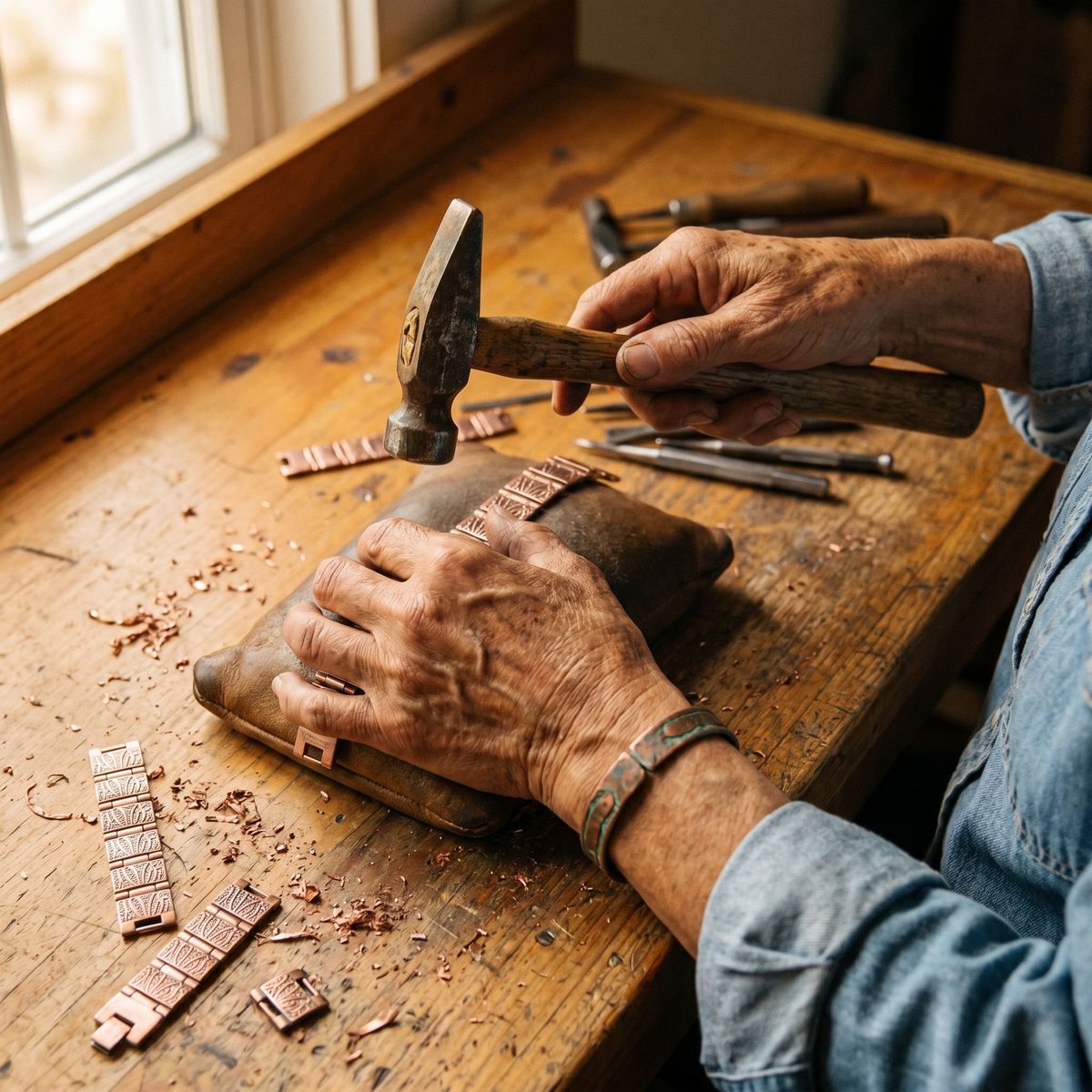 Hazel's Grit Men's Copper Bracelet