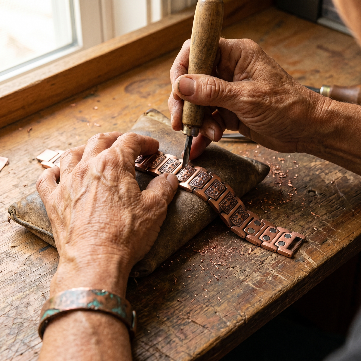Hazel's Gale Men's Copper Bracelet